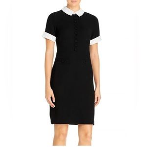 Karl Lagerfeld Black and White Midi Dress